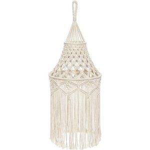 Macrame Lamp Shade Boho Hanging Pendant Light Cover Bedroom Home Decor Nursery